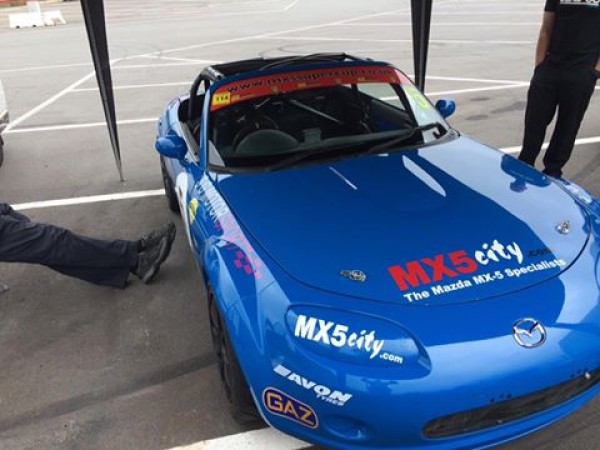 MX5 City Sponsored Driver Hits Former Belgium Grand Prix Circuit