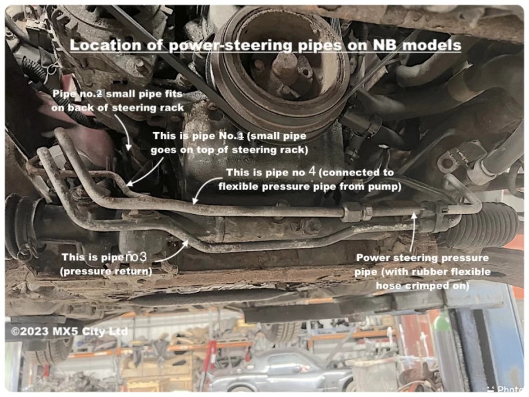No2 Power Steering Pipe Mk2 1998-2005 No2 Power Steering Pipe Mk2 1998-2005