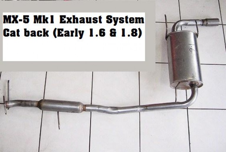 Standard exhaust cat back 1.6 &1.8 Mk1