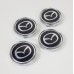 Wheel Centres Mazda Logo Black (set of 4)