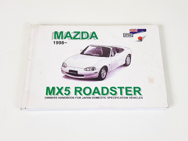 MX5 Owner's handbook for Mk2 Import models