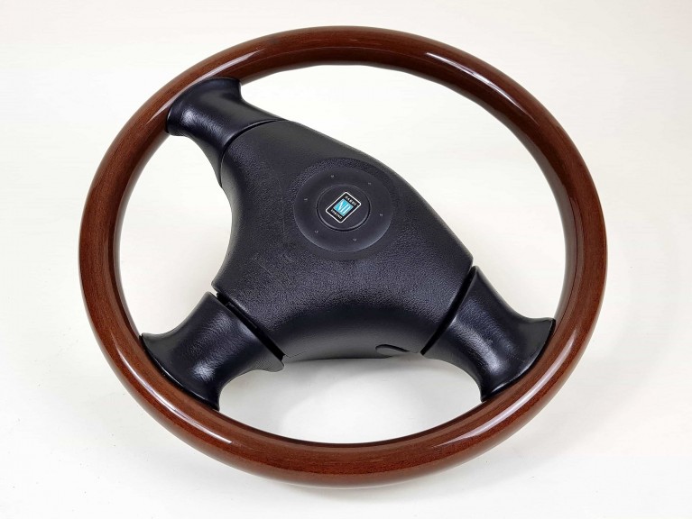 Genuine Nardi Wooden Steering Wheel + Airbag - Mk2/2.5 (Used)