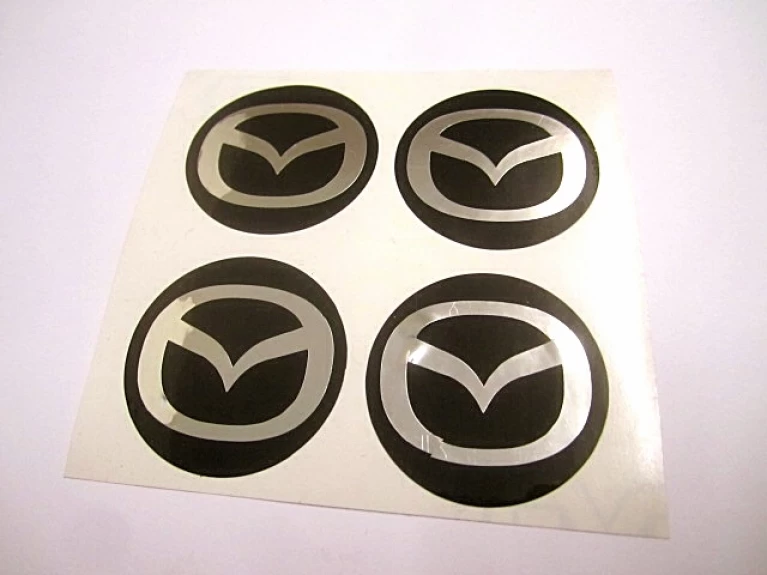 Mazda Logo Flying Wing Wheel Centre Sticker Set